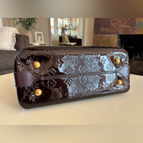 SOLD DO NOT BUY Louis Vuitton Amarante Monogram Vernis Melrose Bag Burgundy - Picture 10 of 16